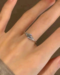 Luxury rhinestone snowflake ring