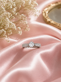 Rhinestone decor cuff ring