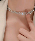 Sparkling floral link chokar
